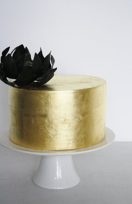 How to add Gold Leaf to a Cake